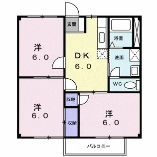 コーポフローラ【1階】の間取り
