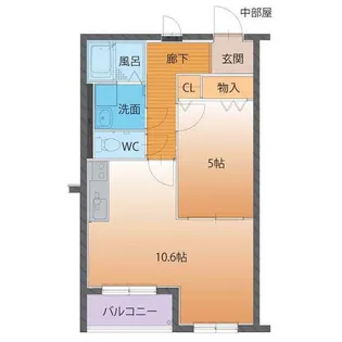 ハートフルマンション シンシア【1階】の間取り