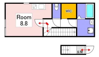 Irbis津島福居【2階】の間取り