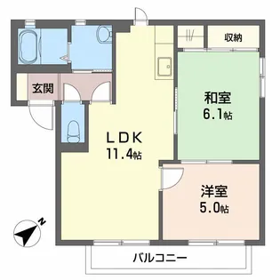 グレイス光 A棟【2階】の間取り