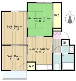 ハイムサエグサ【2階】の間取り