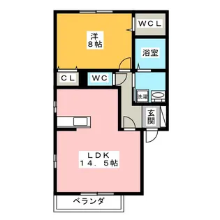 エスペランサB【2階】の間取り