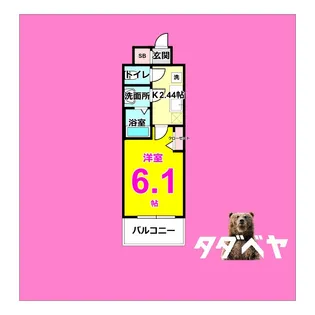 メイクスWアート今池III【13階】の間取り