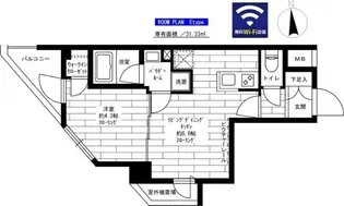 グランドコンシェルジュ池袋本町ウエスト【8階】の間取り