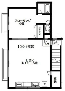 ハイツニューポプラ【2階】の間取り