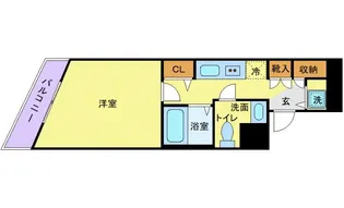 メゾン・ド・ヴィレ目黒【10階】の間取り