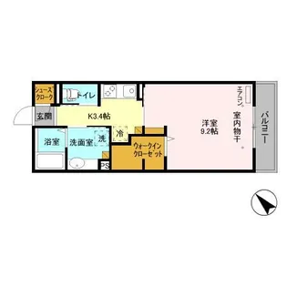 レーヴマニフィック南柏【3階】の間取り