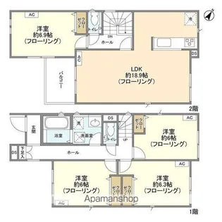 埼玉県さいたま市北区櫛引町2【一戸建】の間取り