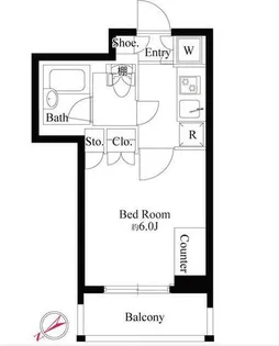 フォレシティ銀座イースト【5階】の間取り