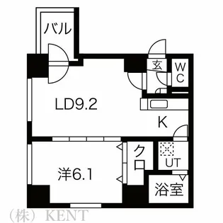 円山シャトー桂和坂下【2階】の間取り