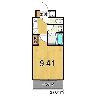 レジディア京都駅前【4階】の間取り