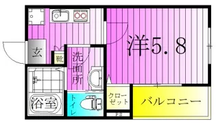 MELDIA青井2【1階】の間取り