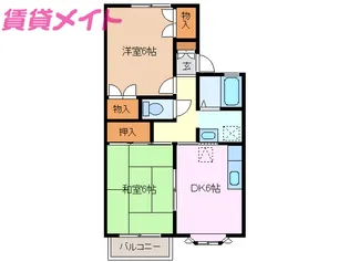 シャルマン扇【2階】の間取り