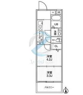 東京都江戸川区中葛西3【マンション】の間取り