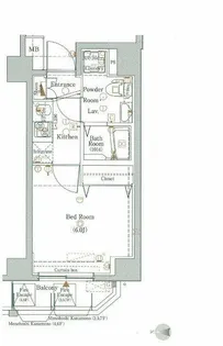ベルシード蒲田【3階】の間取り