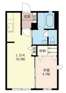 アネックス B【2階】の間取り