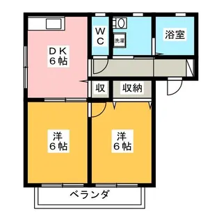 メゾンフォレスタ B棟【1階】の間取り