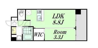 Luxe新大阪西【2階】の間取り