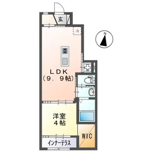 ヴィラ ソレイユ B【1階】の間取り