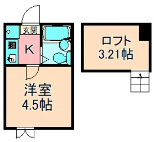 東京都足立区西新井本町2【アパート】の間取り