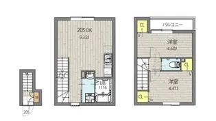ミハス新宿富久町【2階】の間取り