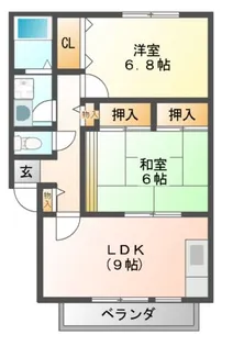 ソフィアドミール【2階】の間取り