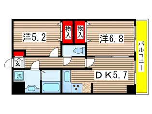 グランヴィラファミリエ【5階】の間取り