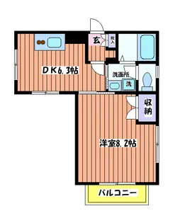 東京都立川市高松町3【マンション】の間取り
