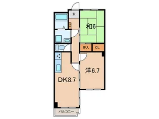 ポコアポコ住吉メゾン【2階】の間取り