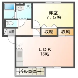 セジュールONE【2階】の間取り