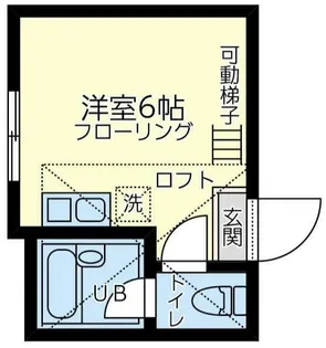 ユナイト天王町コニーホーキンス【1階】の間取り