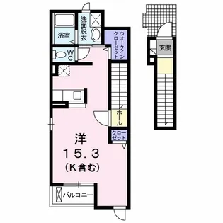 ボンヌシャンス多摩【2階】の間取り
