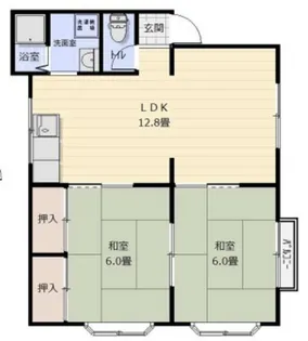 コーポアーベント【2階】の間取り