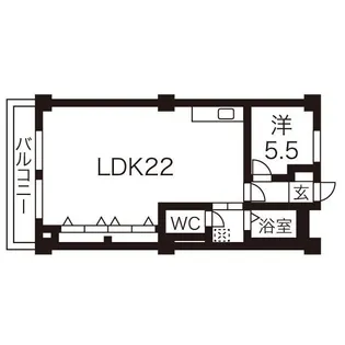千代田マンション【6階】の間取り