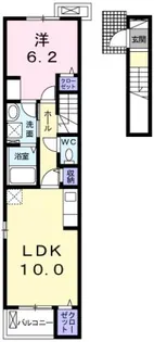 レ・セーナ沖洲A【2階】の間取り