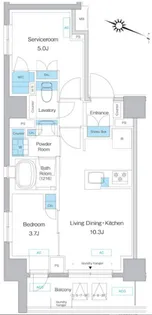 プレディアコート板橋【8階】の間取り