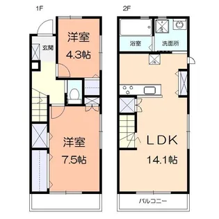 ウッドガーデンの間取り