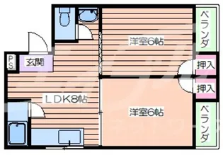 パシフィックヴィラ新森【3階】の間取り