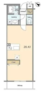 BLESS北新宿【3階】の間取り