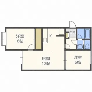 αNEXT札幌第一【4階】の間取り