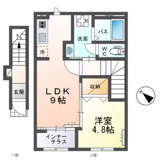 ウインヴィラ (Win Villa)【2階】の間取り