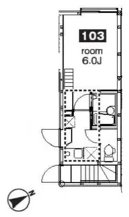 シャイニーソフト新宿御苑【1階】の間取り