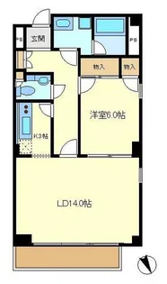 原宿パークハウス【1階】の間取り