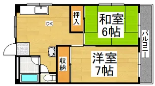 ニューサンヤマイチ【4階】の間取り