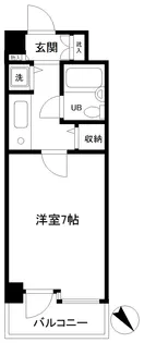 ピュアシティ横浜【5階】の間取り