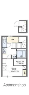 レオパレス南若園A【2階】の間取り