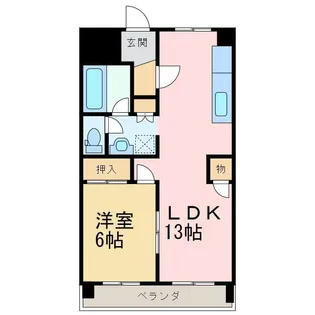 アーバンコート泉宮【5階】の間取り