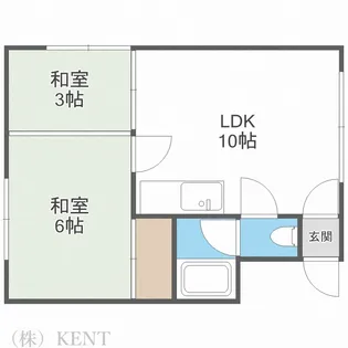 コーポ米沢【2階】の間取り