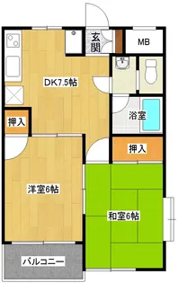 メゾンパレドール【1階】の間取り