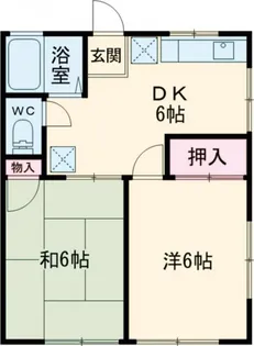 ゆさえハイツ【1階】の間取り